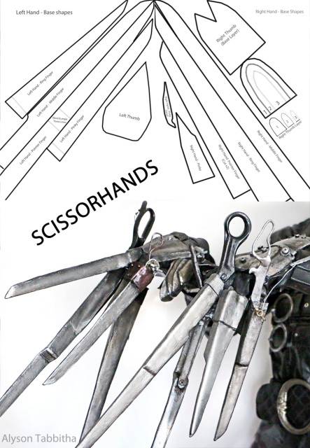 edward scissorhands hands drawing